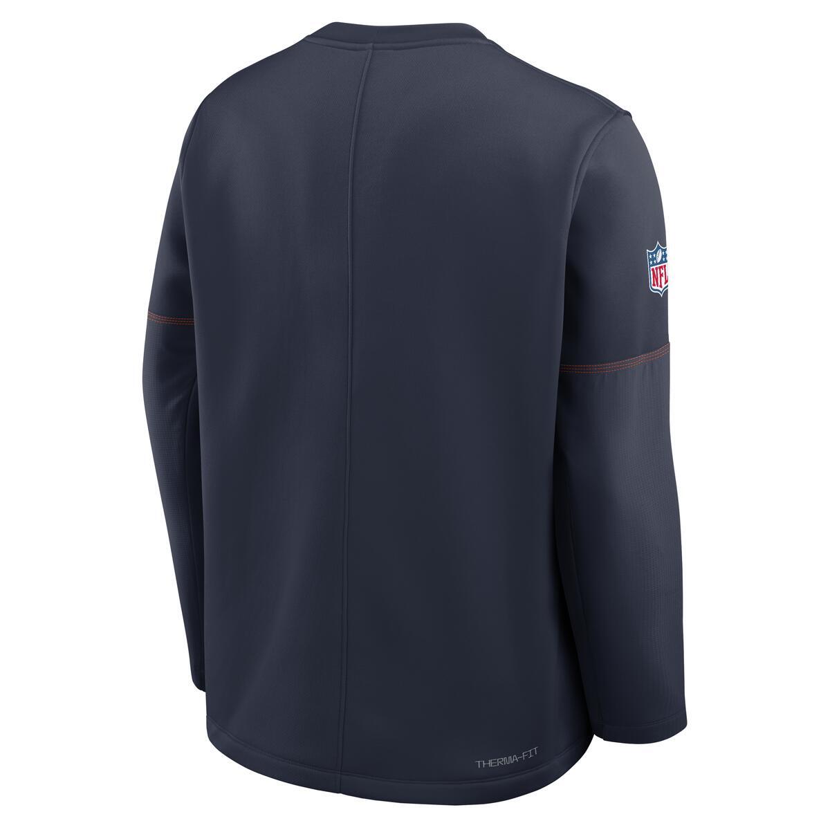 Chicago Bears Nike Men's Navy Bear Logo Crewneck Sweatshirt