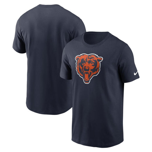 Chicago Bears Nike Men's Navy Essential Logo Cotton T-Shirt