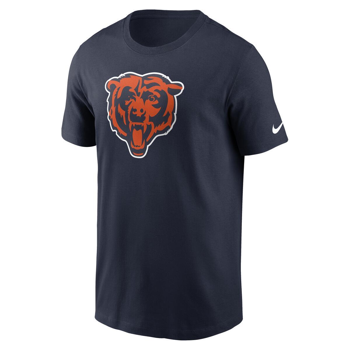 Chicago Bears Nike Men's Navy Essential Logo Cotton T-Shirt