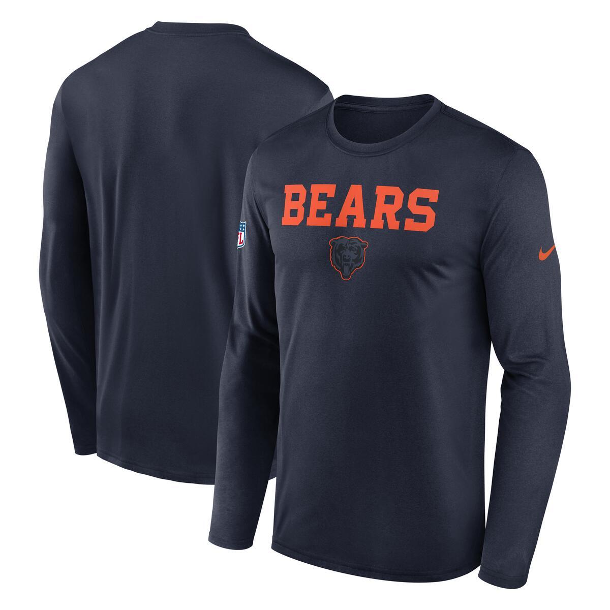 Chicago Bears Nike Men's Rivalry 2026 Sideline Legend Long Sleeve T-Shirt