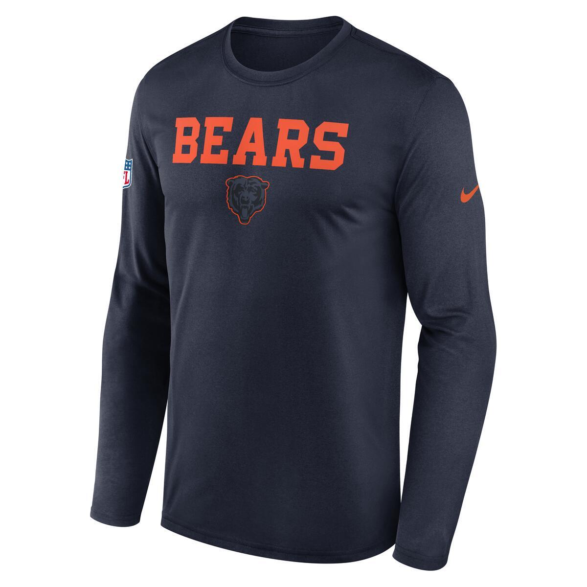 Chicago Bears Nike Men's Rivalry 2026 Sideline Legend Long Sleeve T-Shirt