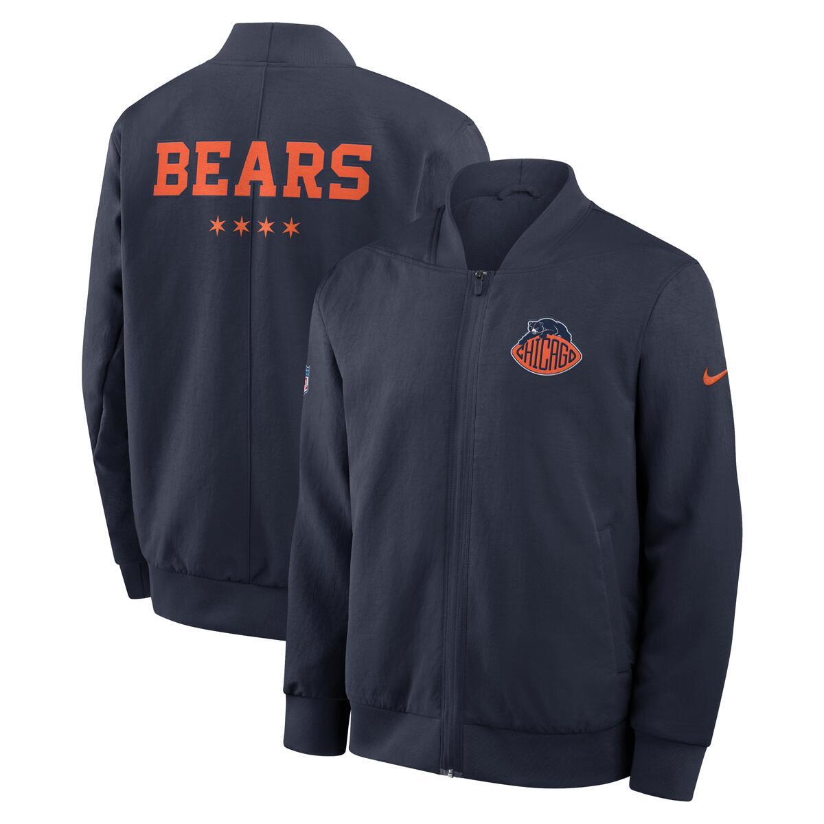 Chicago Bears Nike Men's Rivalry Sideline 2026 Bomber Jacket