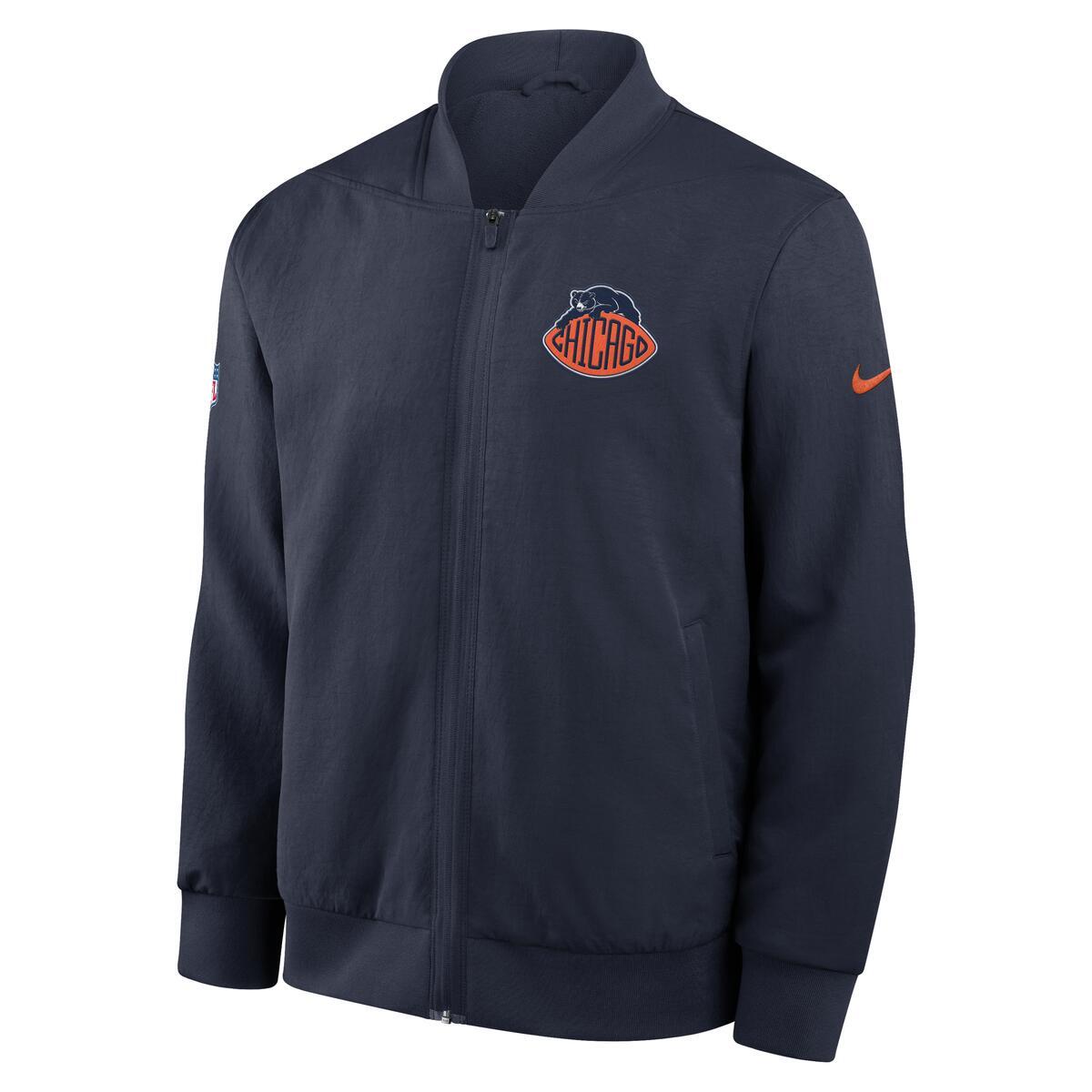 Chicago Bears Nike Men's Rivalry Sideline 2026 Bomber Jacket