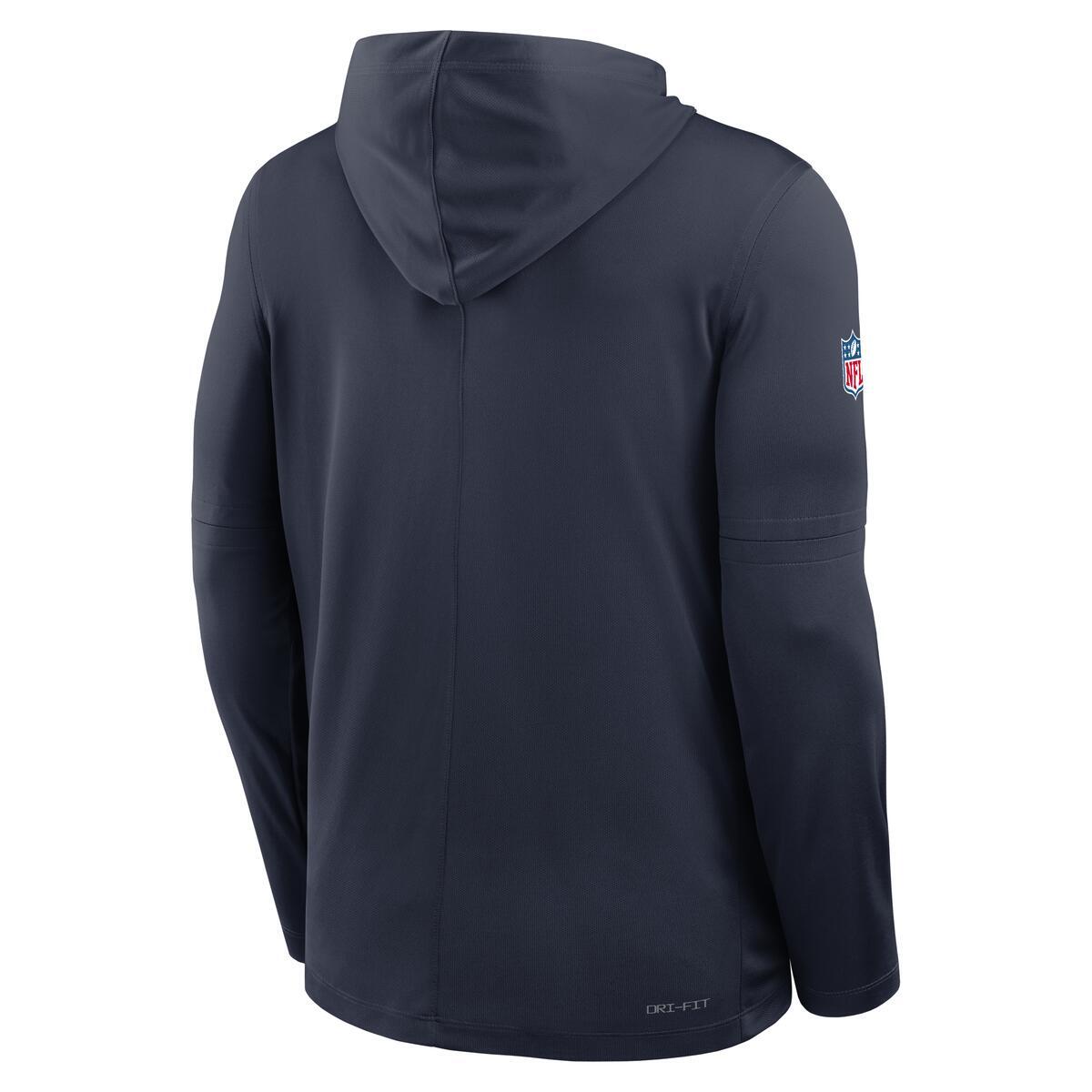Chicago Bears Nike Men's Rivalry Sideline 2026 Lightweight Long Sleeve Hoodie