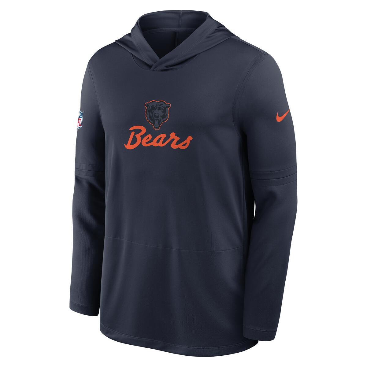 Chicago Bears Nike Men's Rivalry Sideline 2026 Lightweight Long Sleeve Hoodie
