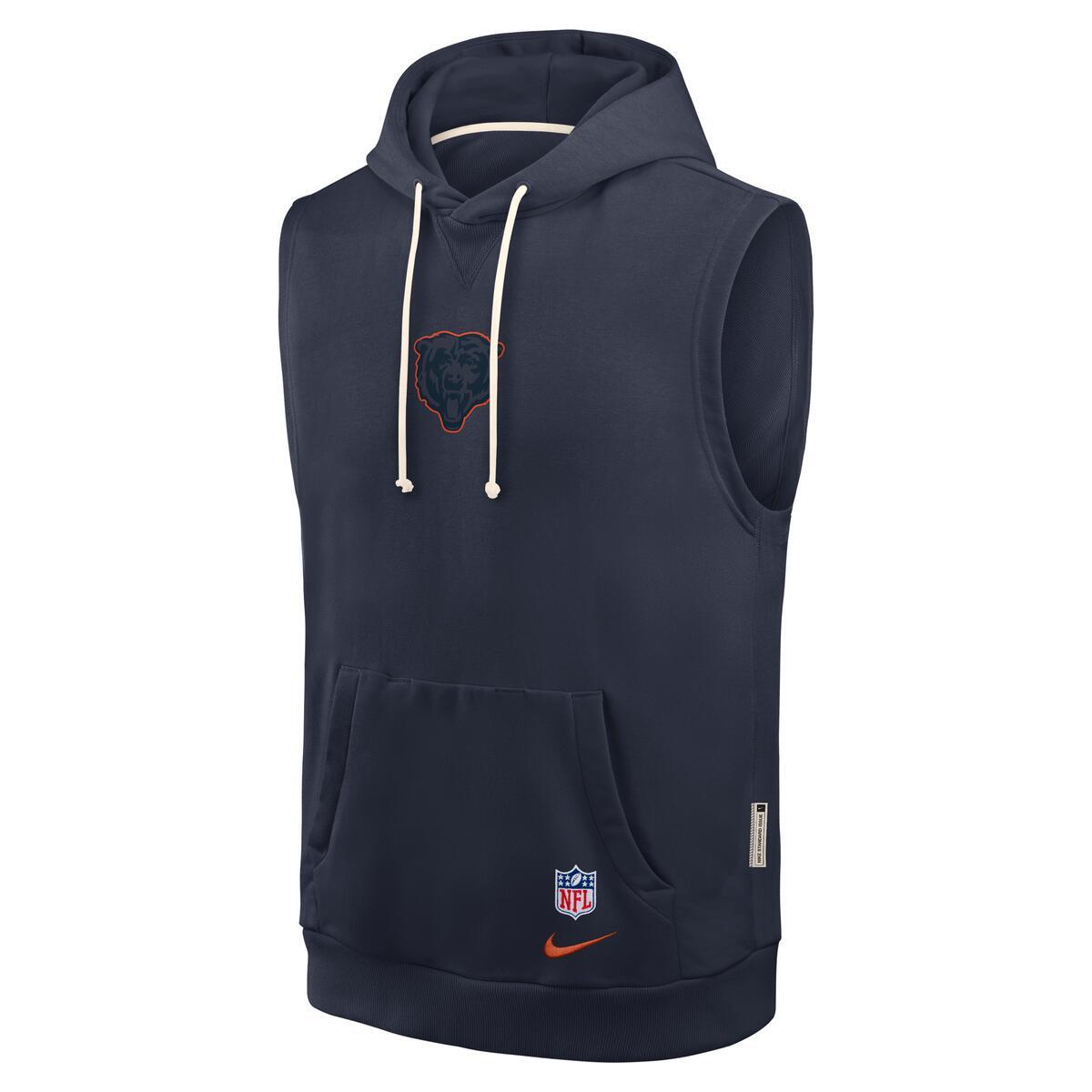 Chicago Bears Nike Men's Rivalry Sideline 2026 No Sleeve Hoodie
