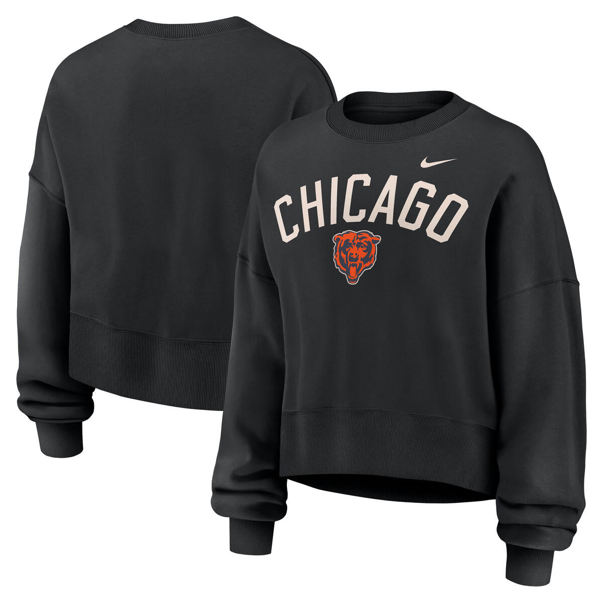 Chicago Bears Nike Women's Navy Phoenix Crewneck Sweatshirt