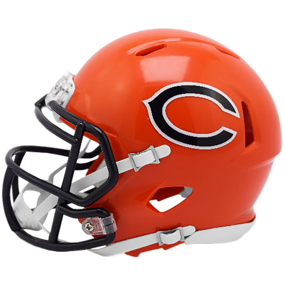 Chicago Bears Orange Mini Helmet