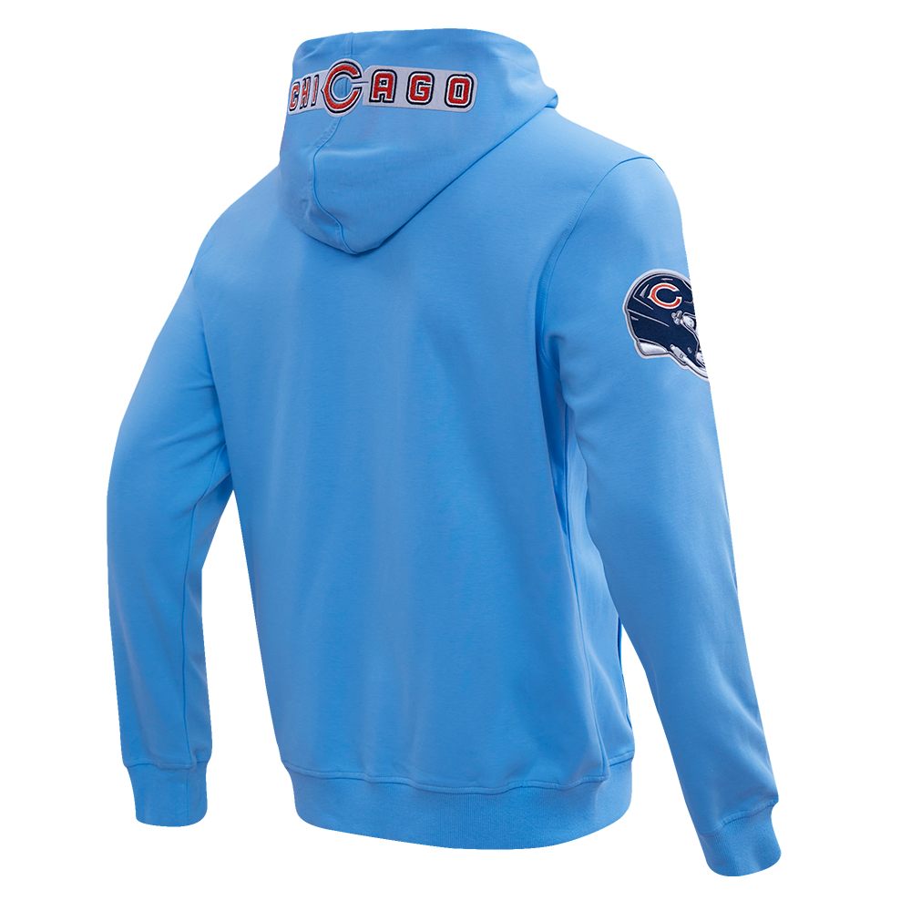 Chicago Bears Pro Standard Men's Full Zip Columbia Blue Hoodie
