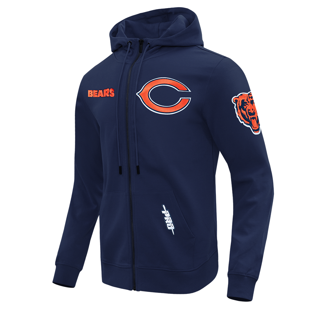 Chicago Bears Pro Standard Navy Full Zip Wind Suit Hoodie