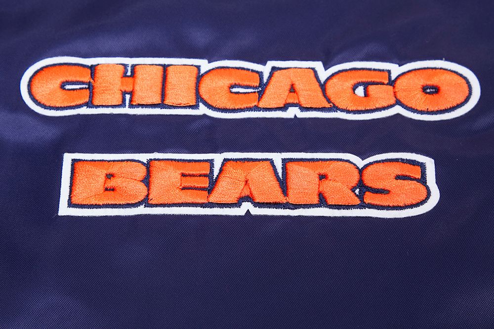 Chicago Bears Pro Standard Navy Retro Classic Satin Jacket