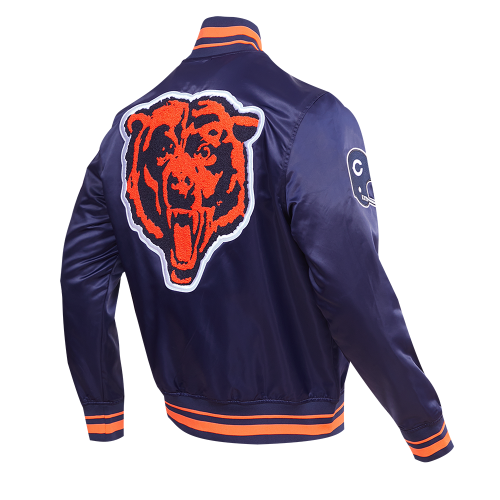 Chicago Bears Pro Standard Navy Retro Classic Satin Jacket