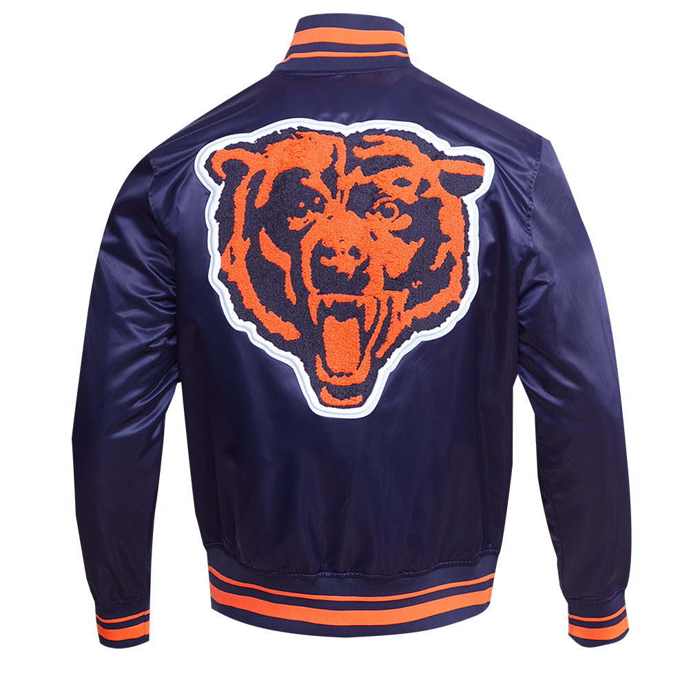 Chicago Bears Pro Standard Navy Retro Classic Satin Jacket – Clark