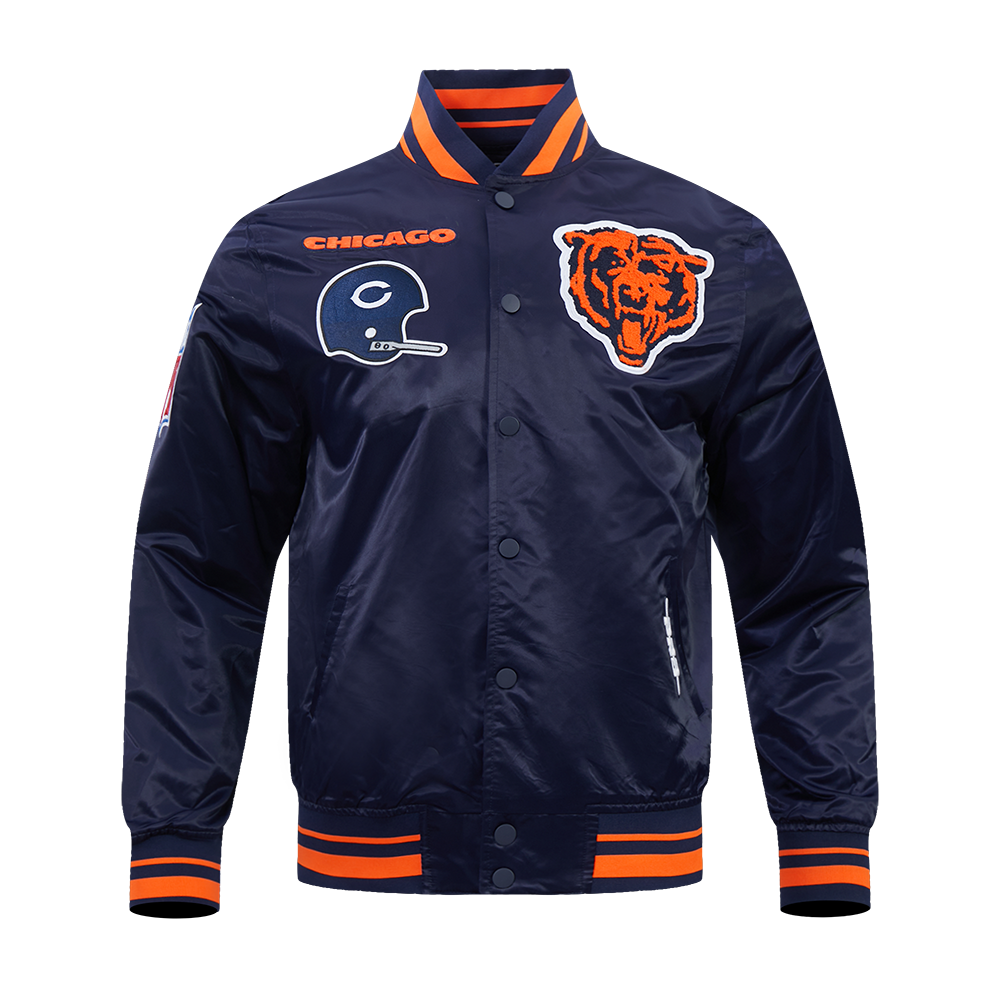Chicago Bears Pro Standard Navy Satin Retro Classic Jacket