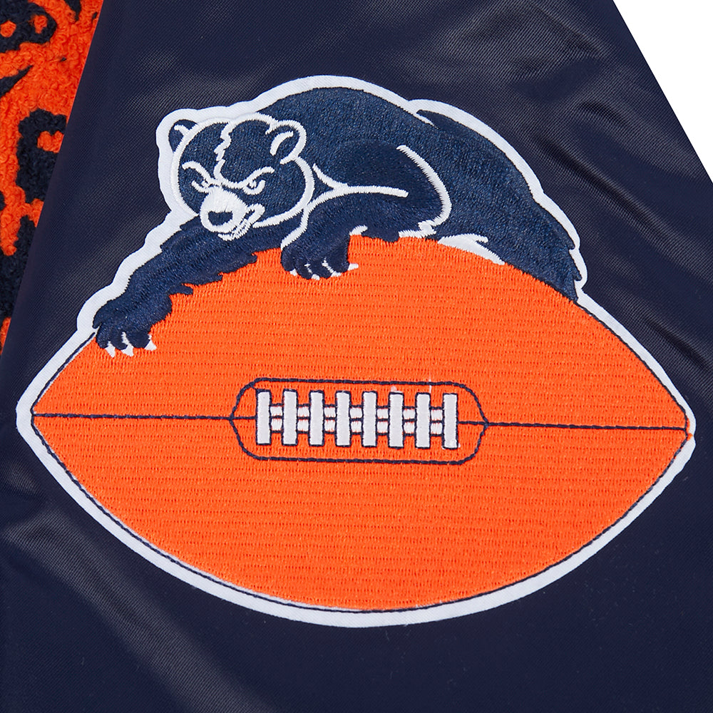 Chicago Bears Pro Standard Navy Satin Retro Classic Jacket