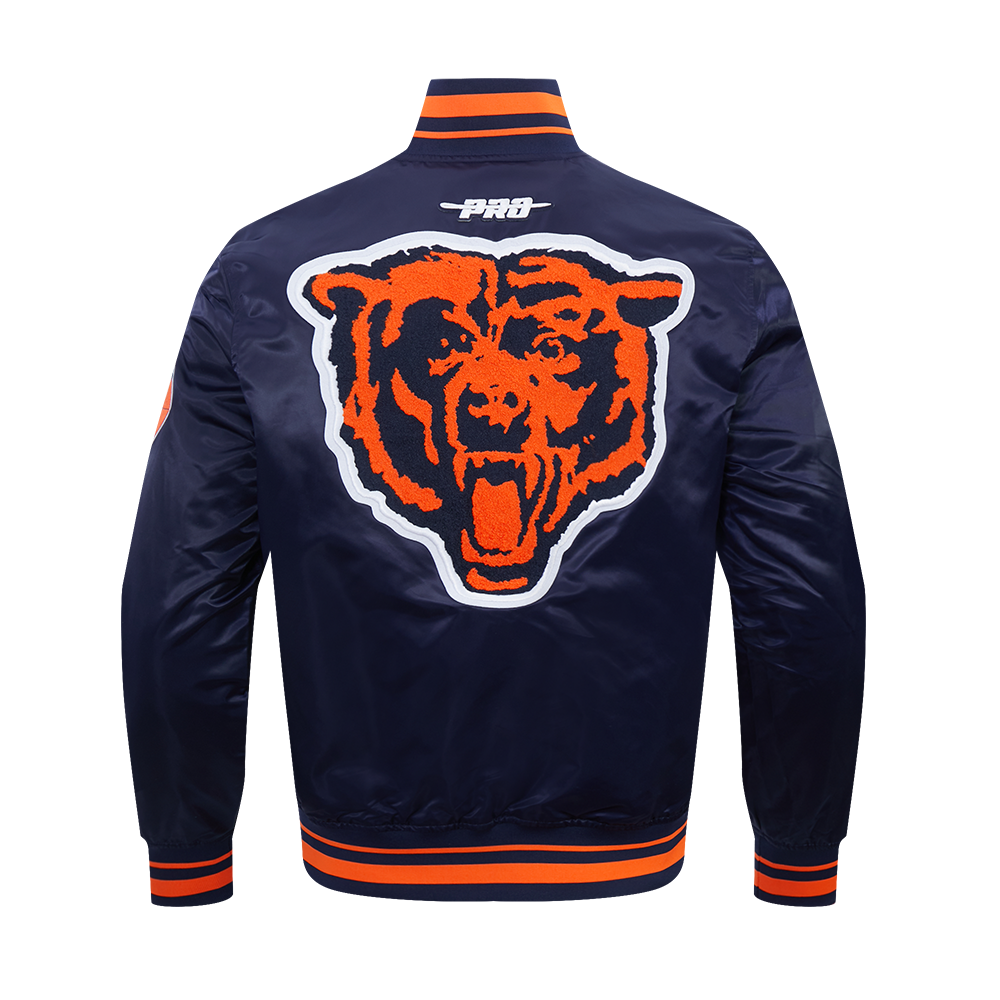 Chicago Bears Pro Standard Navy Satin Retro Classic Jacket