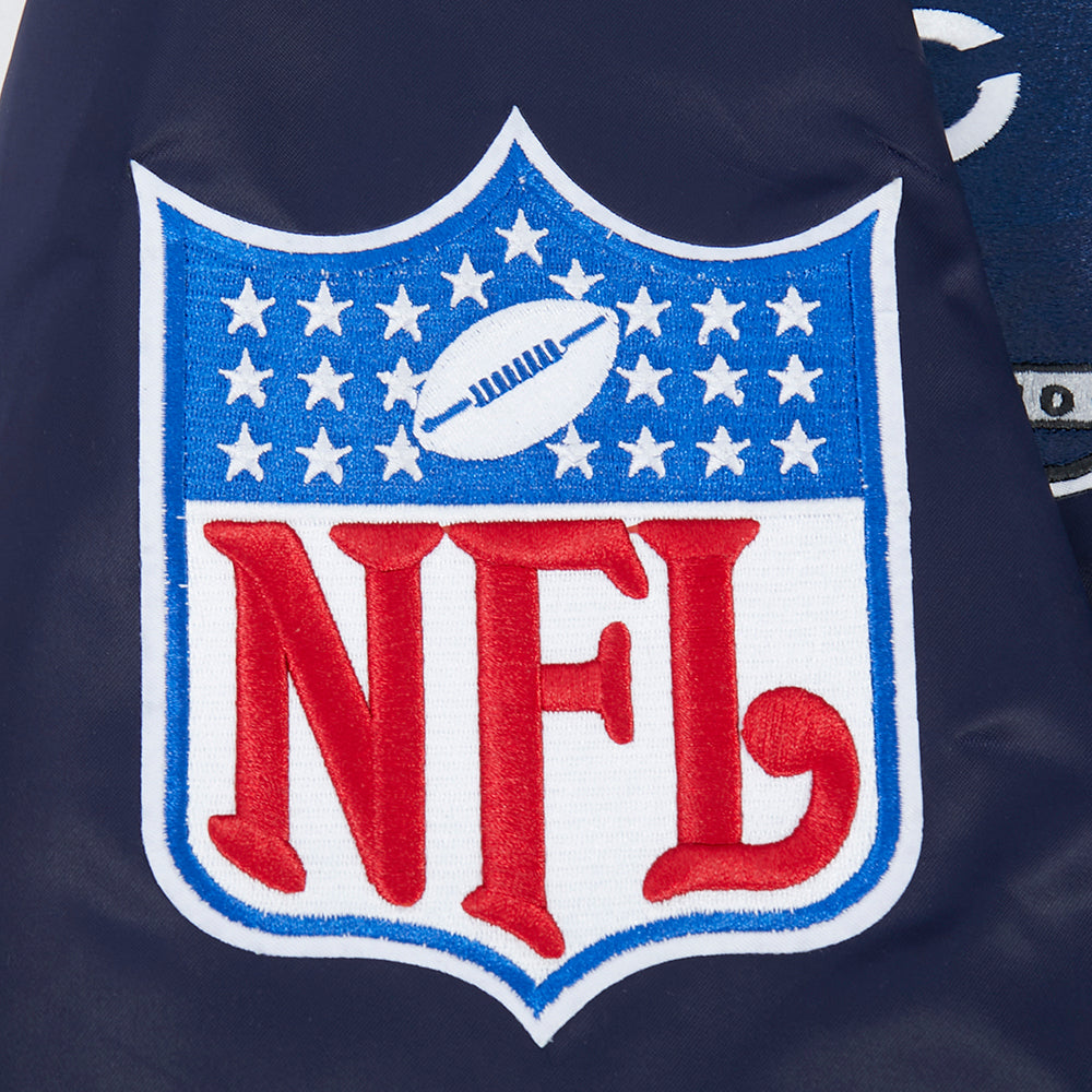 Chicago Bears Pro Standard Navy Satin Retro Classic Jacket