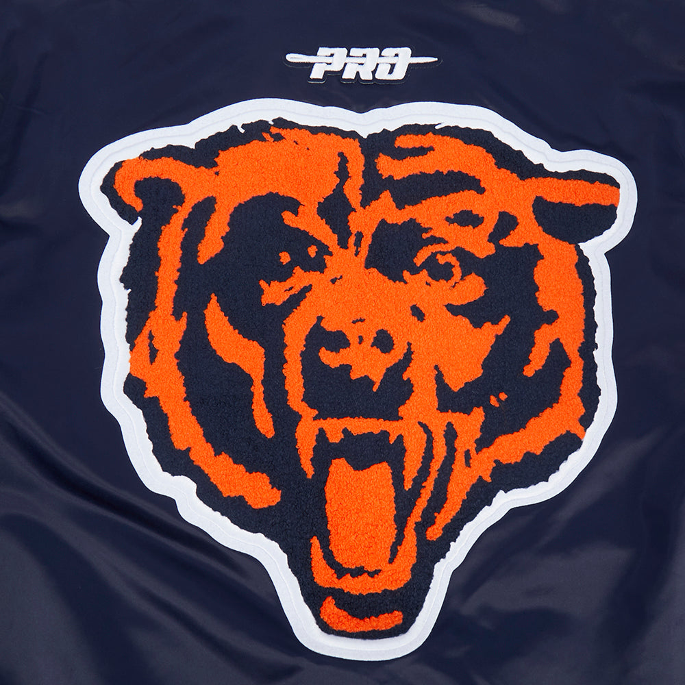 Chicago Bears Pro Standard Navy Satin Retro Classic Jacket