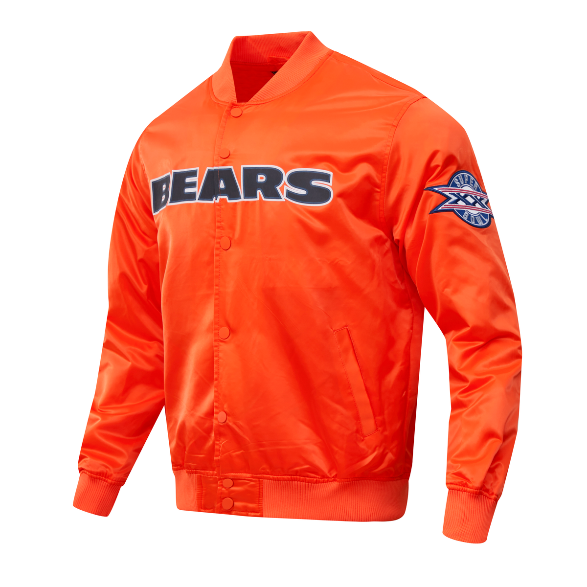Chicago Bears Pro Standard Orange Classic Satin Jacket – Clark Chicago Bears Pro Standard Orange Classic Satin Jacket – Clark