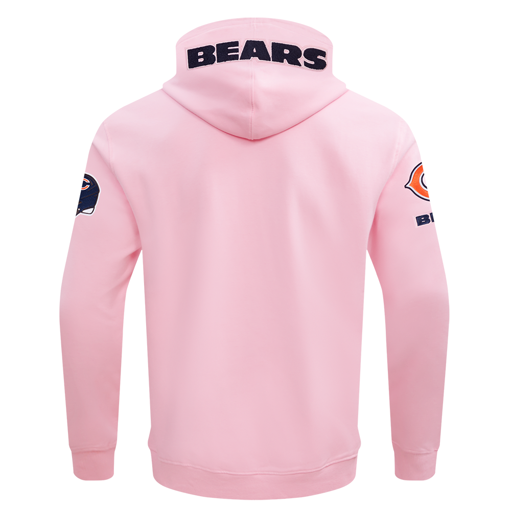 Chicago Bears Pro Standard Pink Full Zip Chenille Hoodie