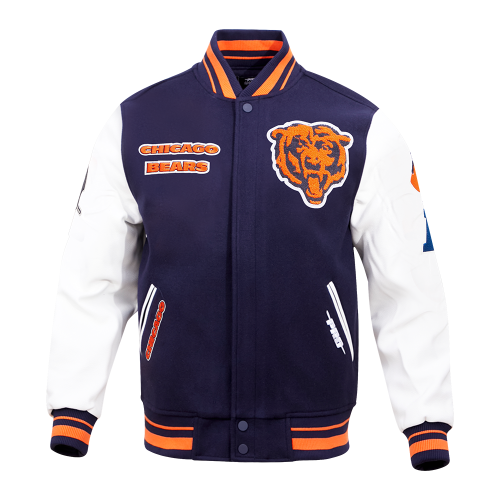 Chicago Bears Pro Standard Retro Classic Wool Varsity Jacket