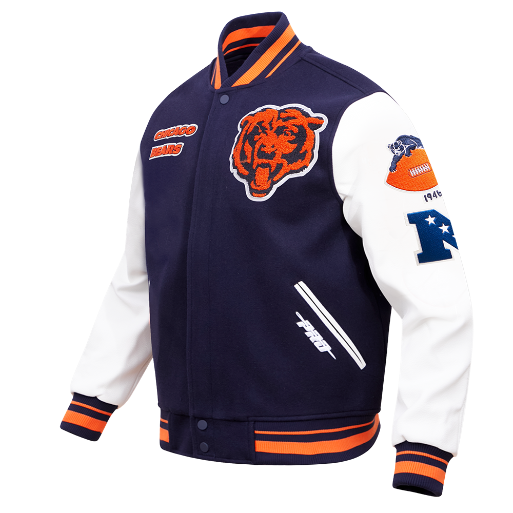 Chicago Bears Pro Standard Retro Classic Wool Varsity Jacket
