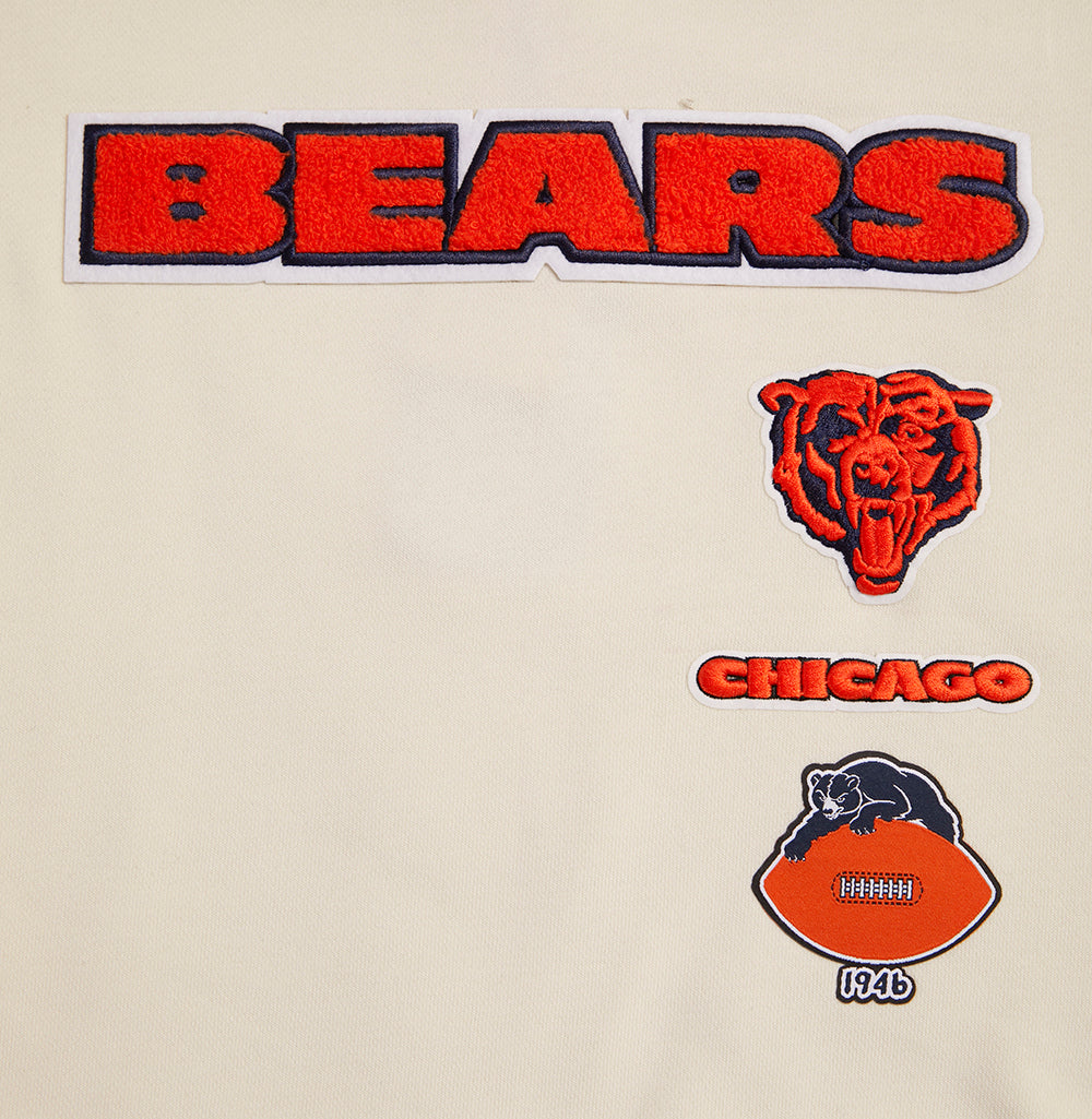 Chicago Bears Pro Standard Women's Eggshell Retro Classic Crewneck Sweatshirt