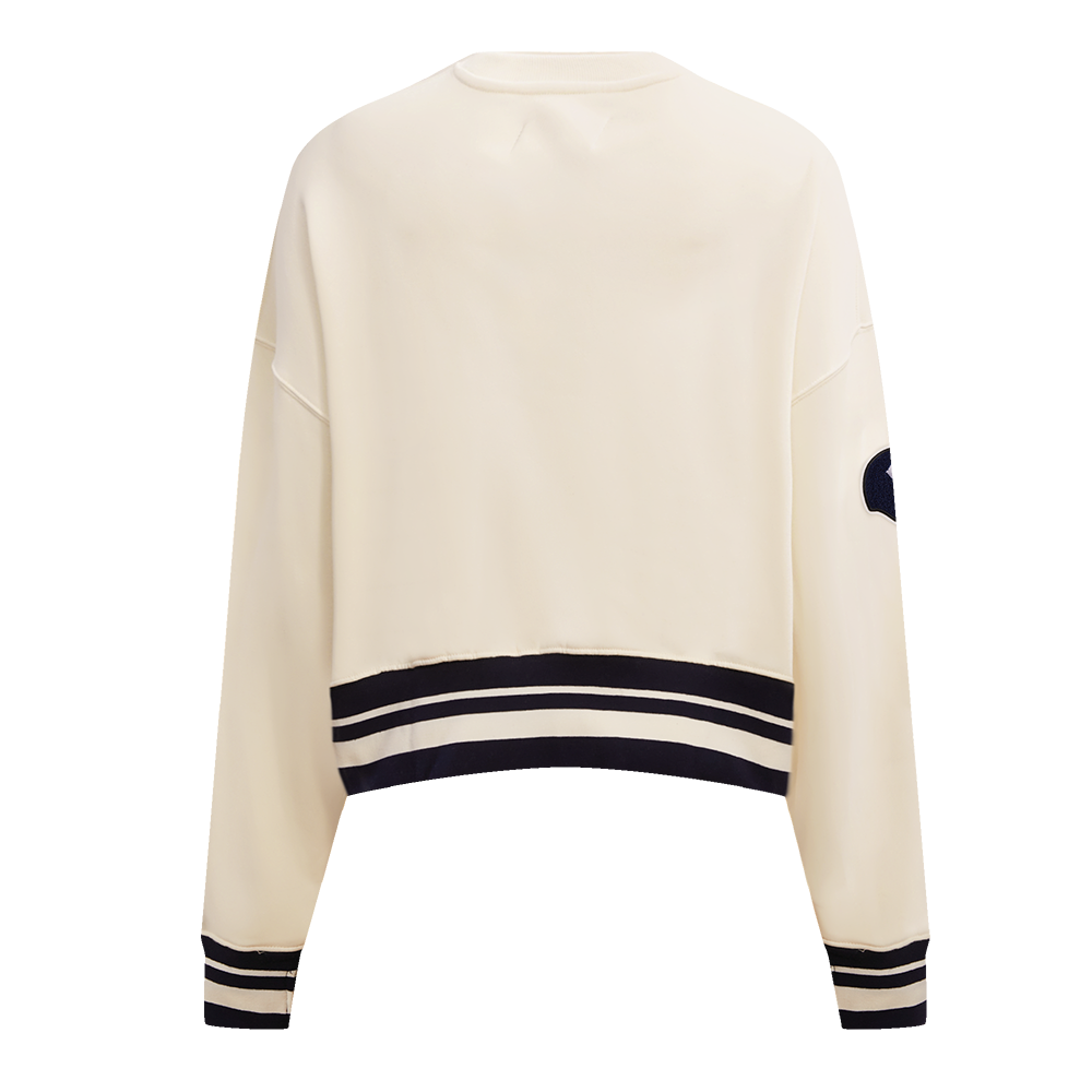 Chicago Bears Pro Standard Women's Eggshell Retro Classic Crewneck Sweatshirt