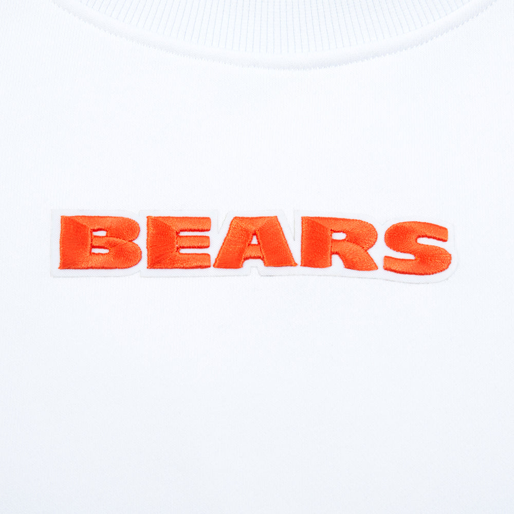 Chicago Bears Pro Standard Women's White Wingspan Crewneck Sweatshirt