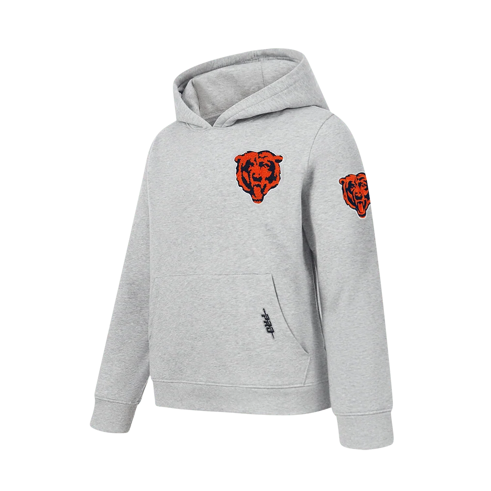 Chicago Bears Pro Standard Youth Grey Classic Chenille Fleece Hoodie