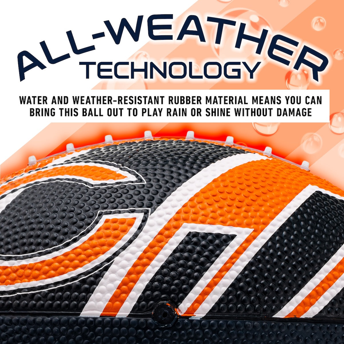 Chicago Bears Rubber Boxed Football