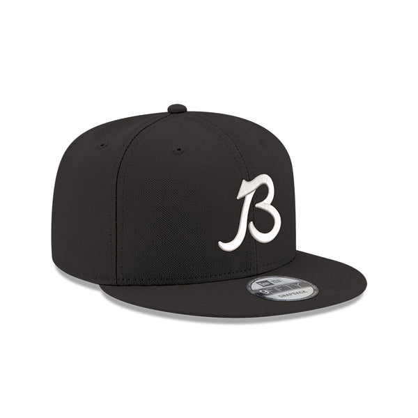 Chicago Bears Script B New Era 9FIFTY Black Snapback Hat – Clark