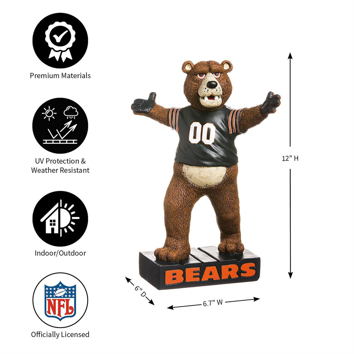 Chicago Bears Staley Mascot Statue