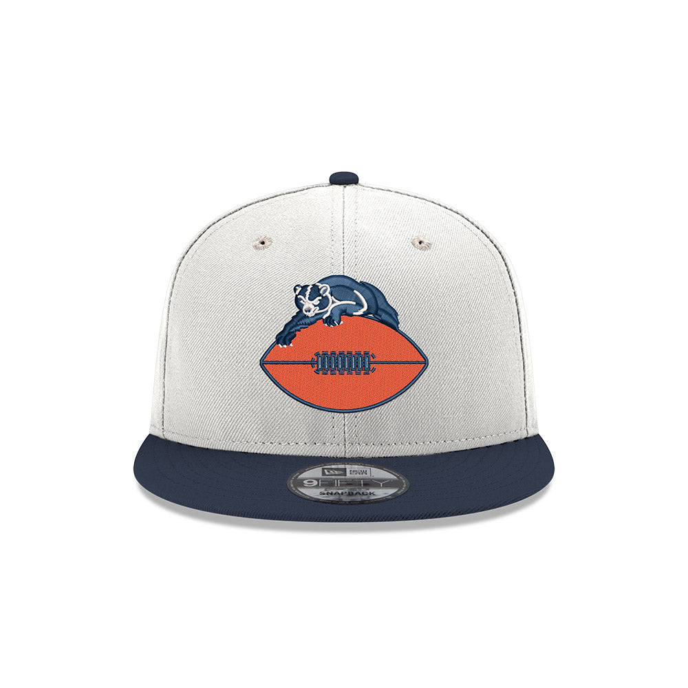 Chicago Bears White/Navy Retro New Era 9FIFTY Snapback Hat