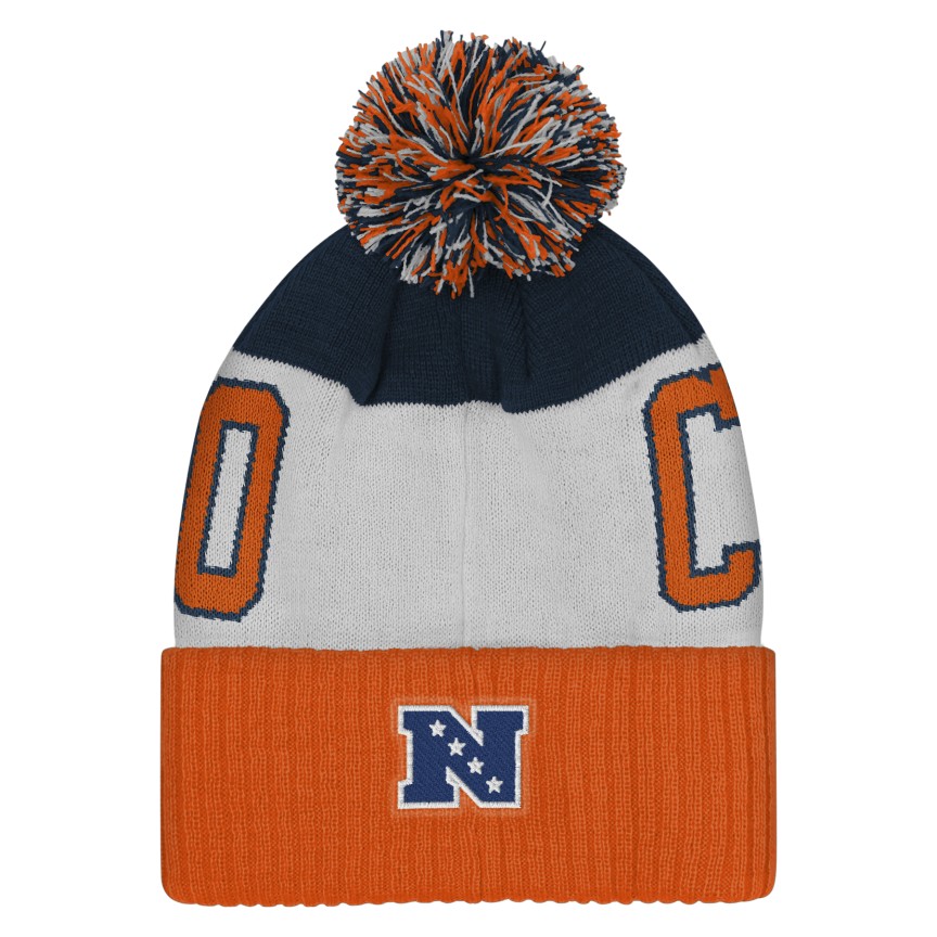 Chicago Bears Youth Goal Line Cuffed Pom Knit Hat