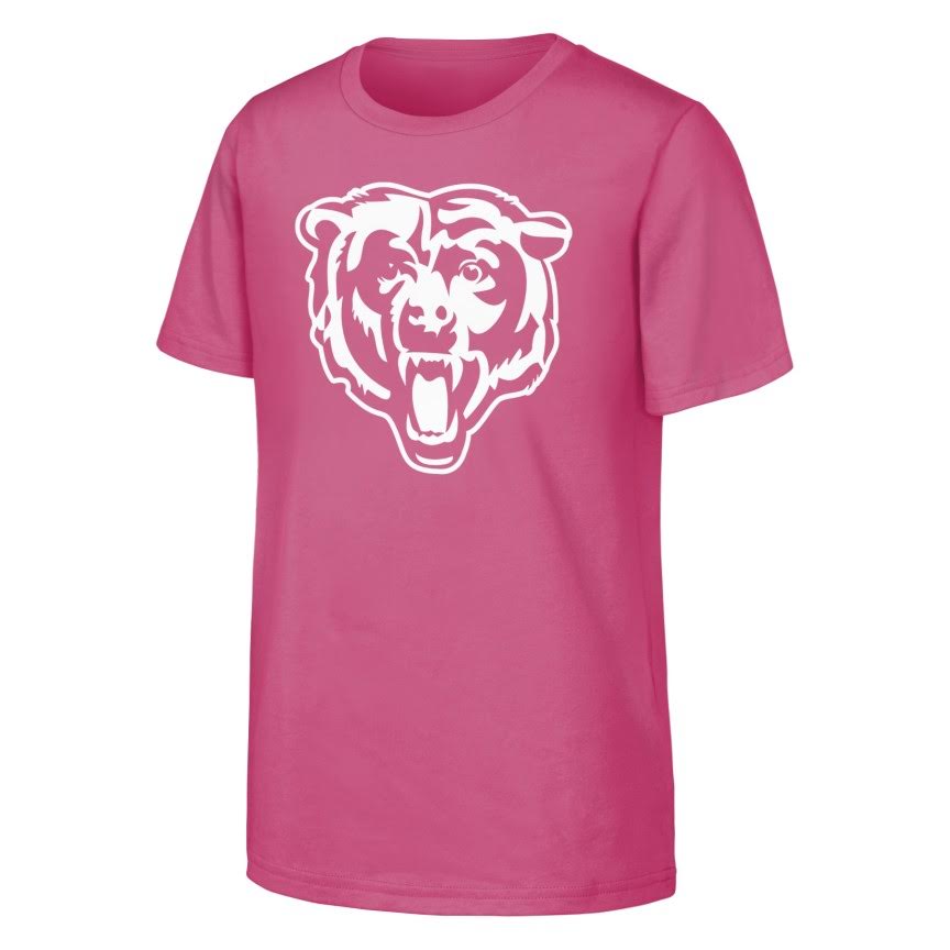 Chicago Bears Youth Pink T-Shirt