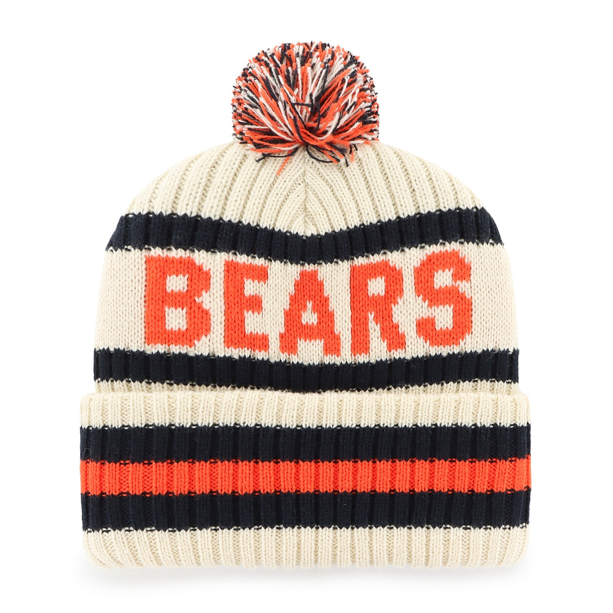 Chicago Bears '47 Bering Natural Cuffed Knit Hat
