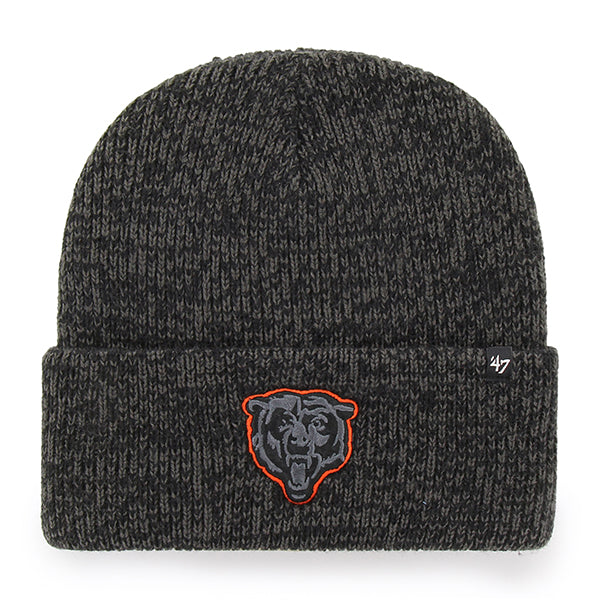 Chicago Bears '47 Black Brain Freeze Cuffed Knit Hat