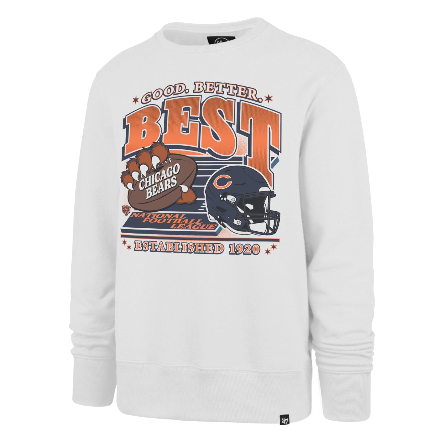 Chicago Bears '47 Good Better Best National Football League Established 1920 Headline Crewneck Sweatshirt