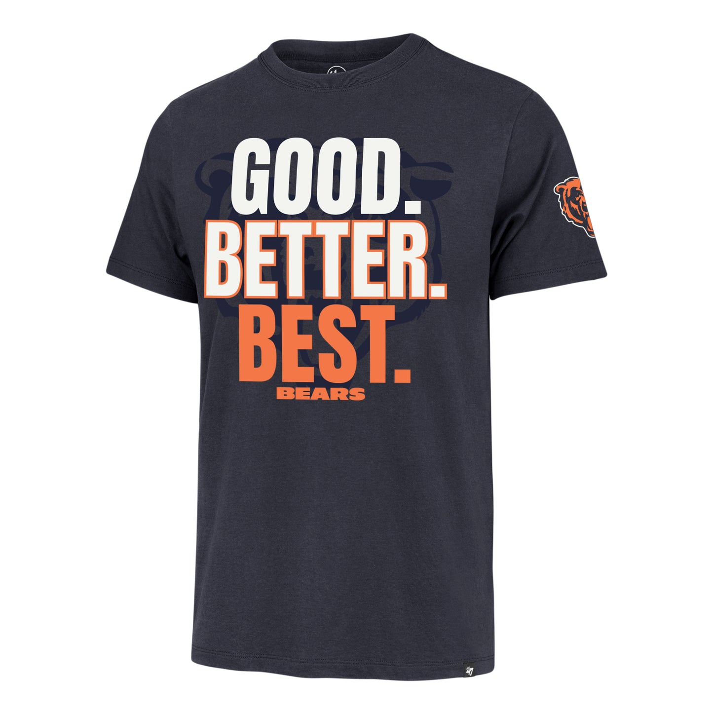 Chicago Bears '47 Good Better Best Navy Franklin T-Shirt