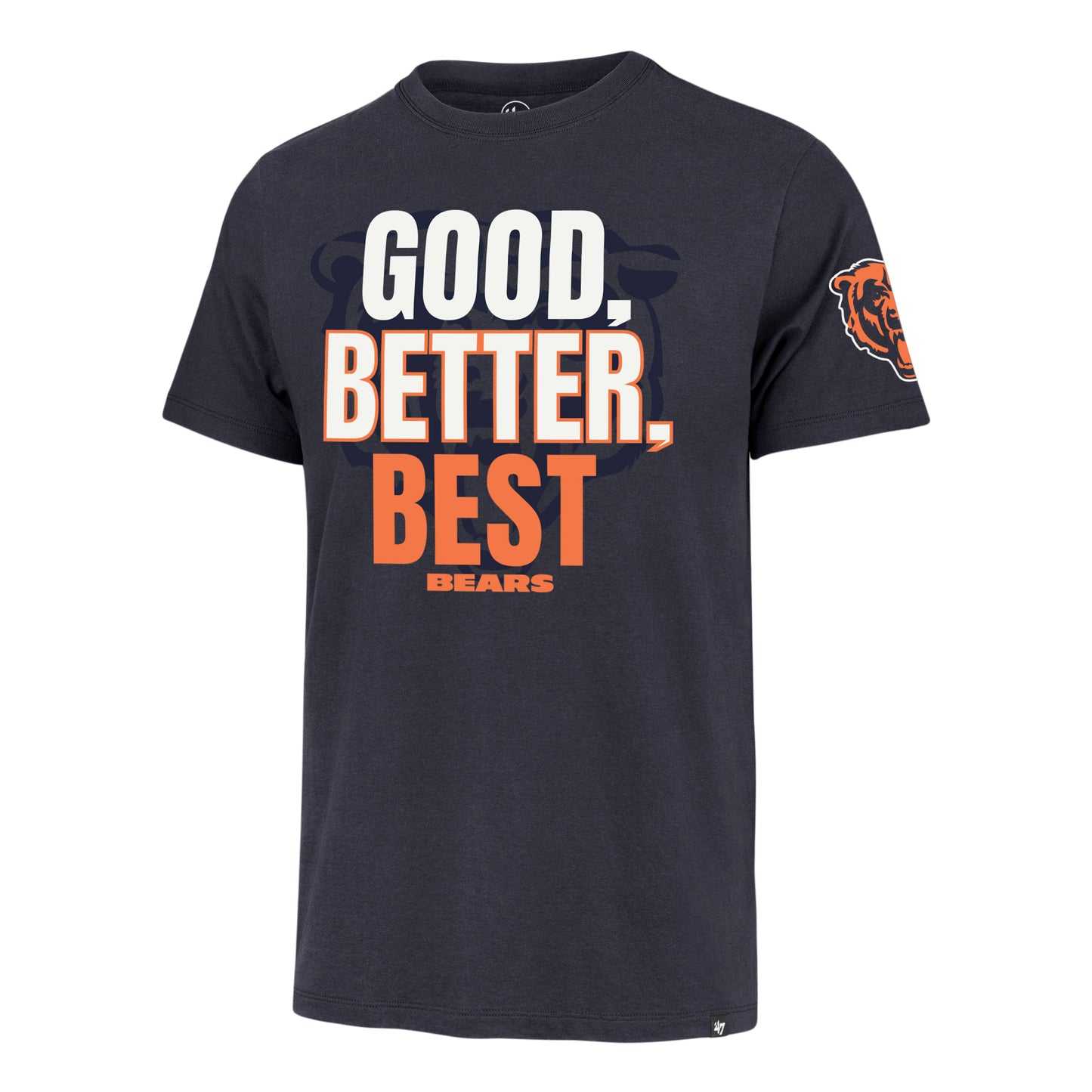 Chicago Bears '47 Good Better Best Navy Franklin T-Shirt