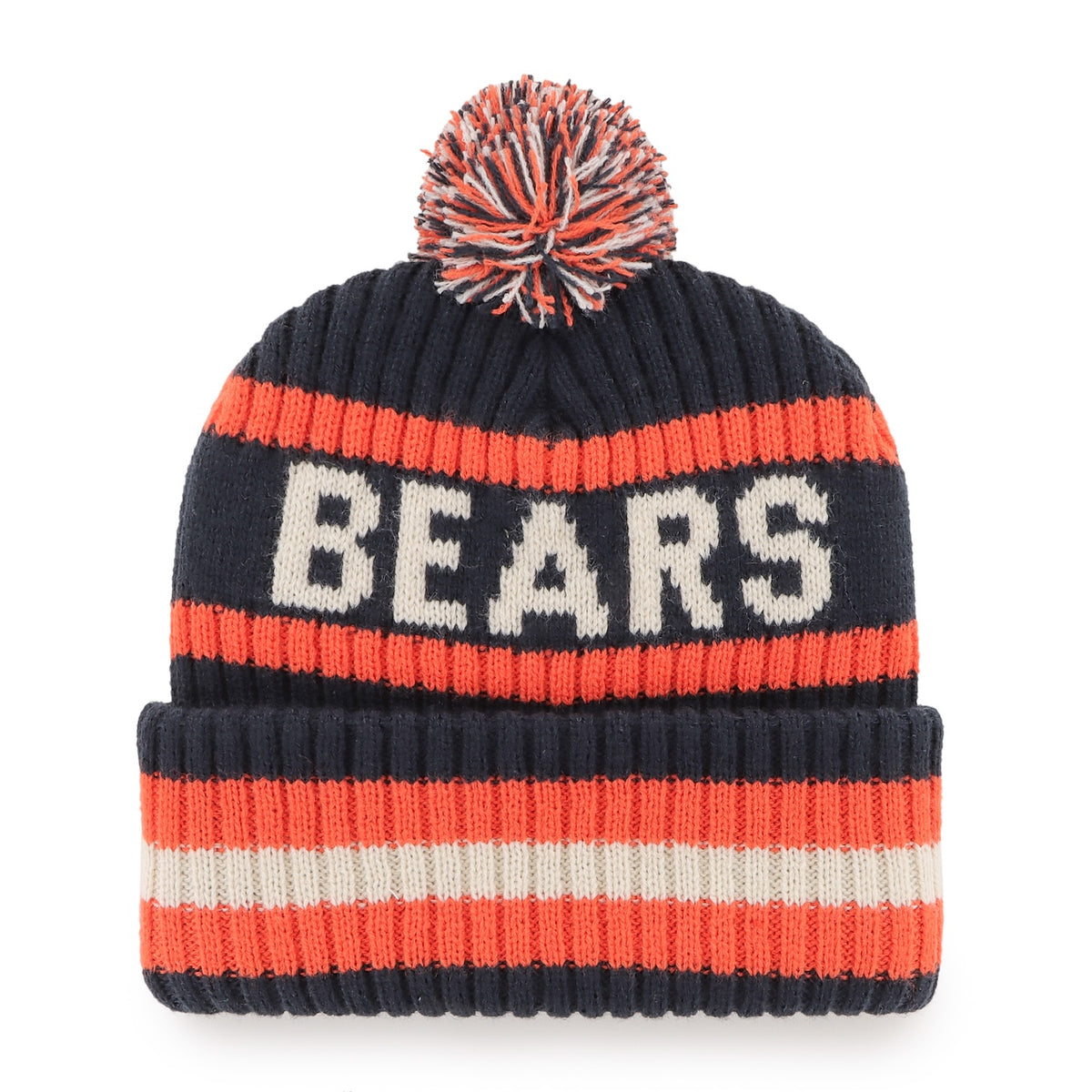 Chicago Bears '47 Historic Bering Navy Cuffed Knit Hat