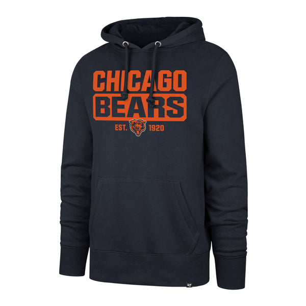 Chicago Bears '47 Navy Box Out Headline Hoodie