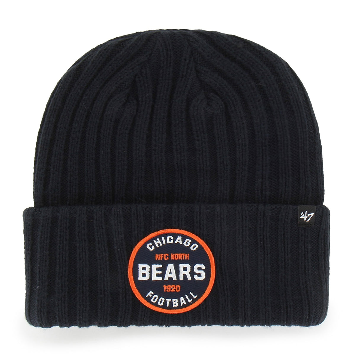 Chicago Bears '47 Navy Ribbed Snowdrift Cuffed Beanie