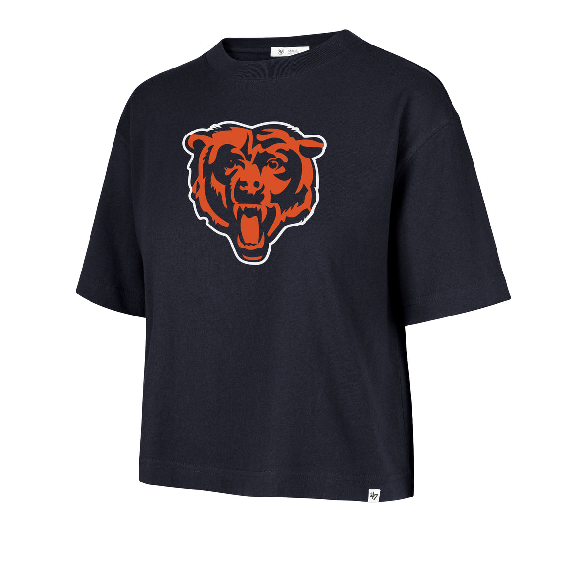 Chicago Bears '47 Women's Navy Crop Top Tee