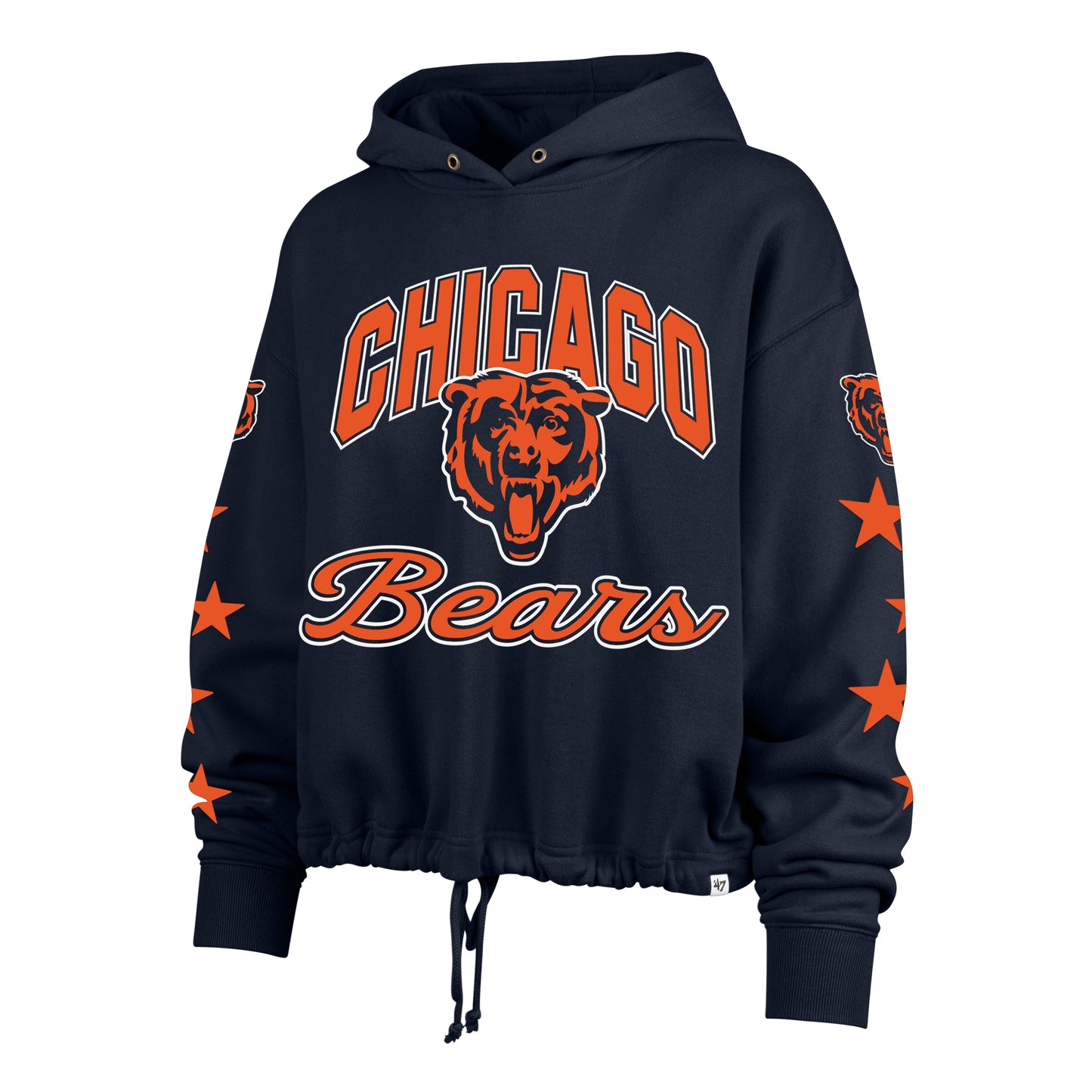Chicago Bears '47 Women's Navy Starry Eyed Venice Hoodie