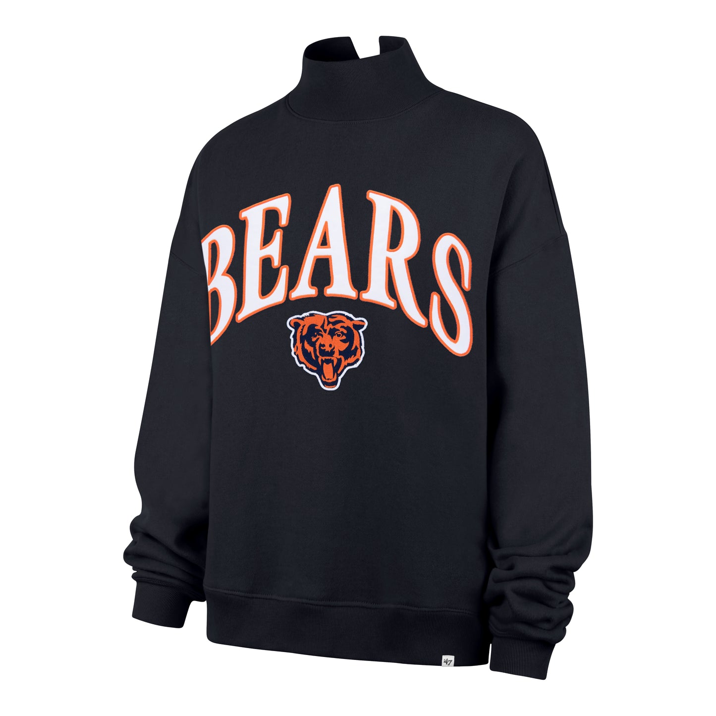 Chicago Bears '47 Women's Navy Vantage Neck Pullover Sweatshirt