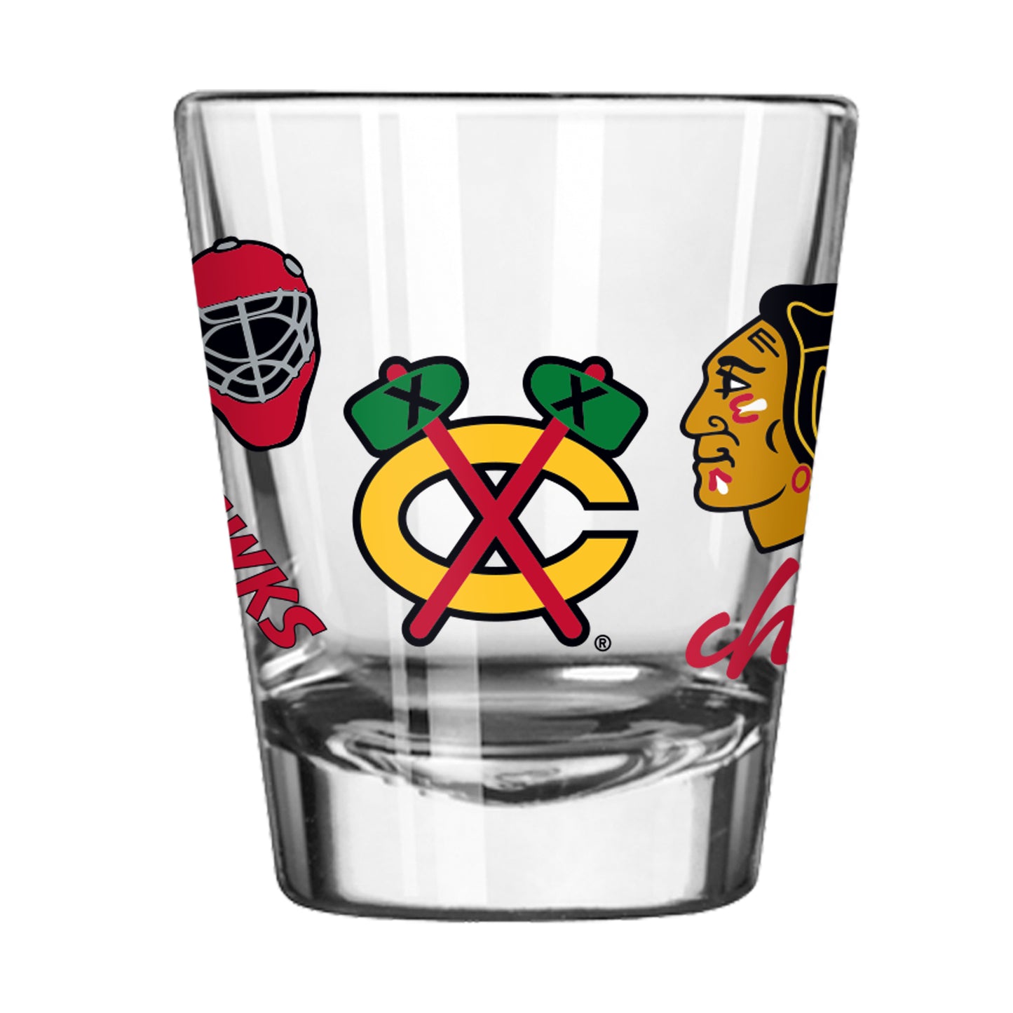 Chicago Blackhawks 2 oz. Native Design Shot Glass