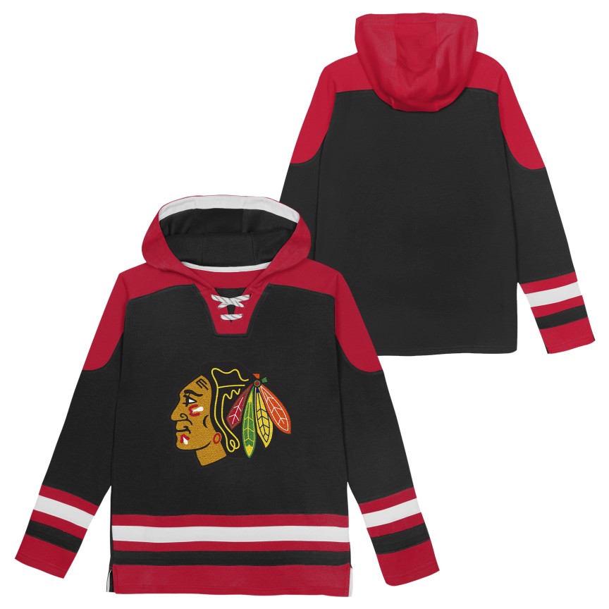 Chicago Blackhawks Black Prime Fleece Toddler Hoodie