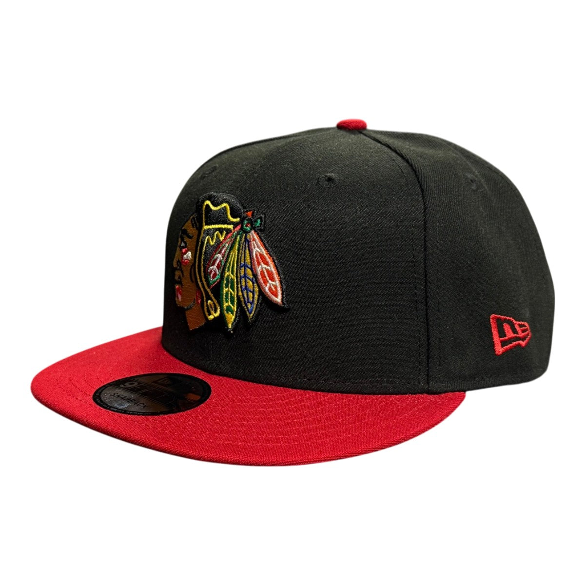 Chicago Blackhawks Black/Red Two Toned New ERa 9FIFTY Snapback Hat